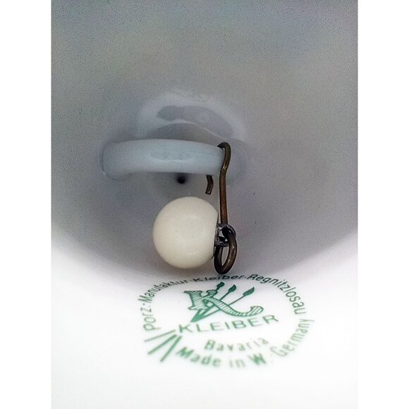 Bell West Germany Kleiber Garmisch-Partenkirchen Porcelain Gold Accents 4" - Picture 15 of 16